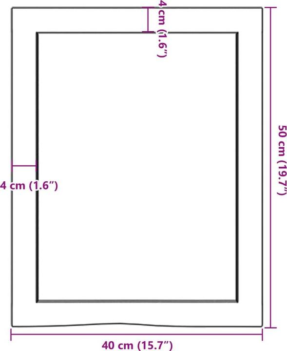 Actual product image VidaXL Emerald (40 x 4 x 50 cm)