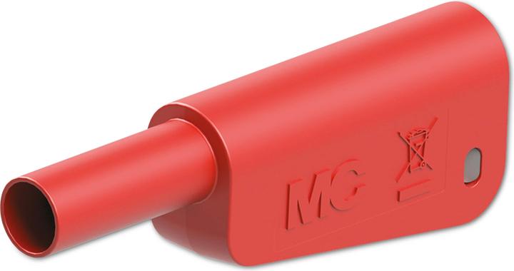 Image du produit Stäubli SLQ-4N-46 Fiche lamellaire de sécurité Fiche Ø : 4 mm Rouge 1 pc.