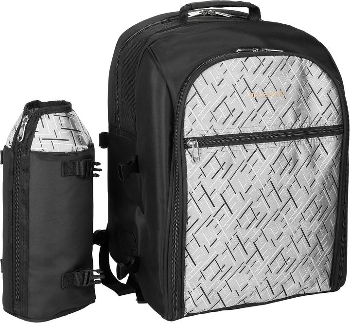 Immagine prodotto Brubaker Picknickrucksack für 4 Personen inkl. Kühlfach + Iso-Flaschenhalter