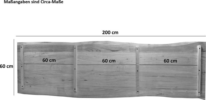Actual product image SAM Curt (200 x 60 x 3 cm)