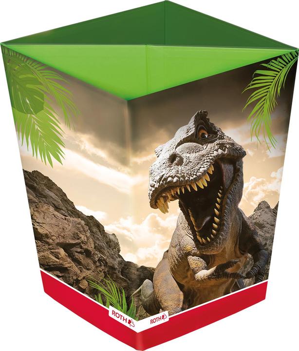 Produktbild Roth Papierkorb Tyrannosaurus, 10 Liter, eckig, 2 getrennte Fächer (10 l)