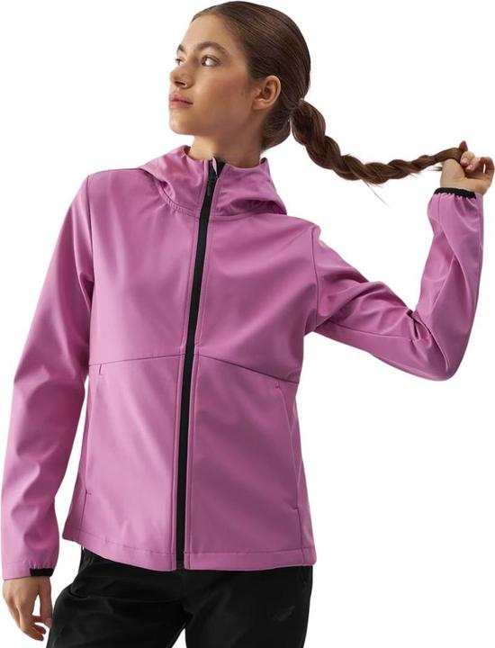 4F Kurtka damska softshell F285 różowa 4FWAW24TSOFF285 54S S (54)