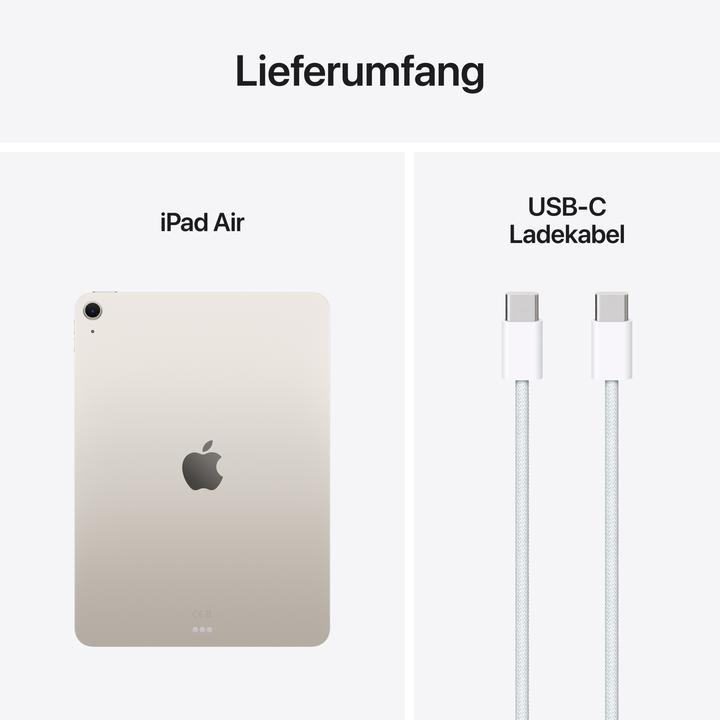 Produktbild Apple iPad Air 11 2025 (M3) (nur WLAN, 11", 128 GB, Starlight)