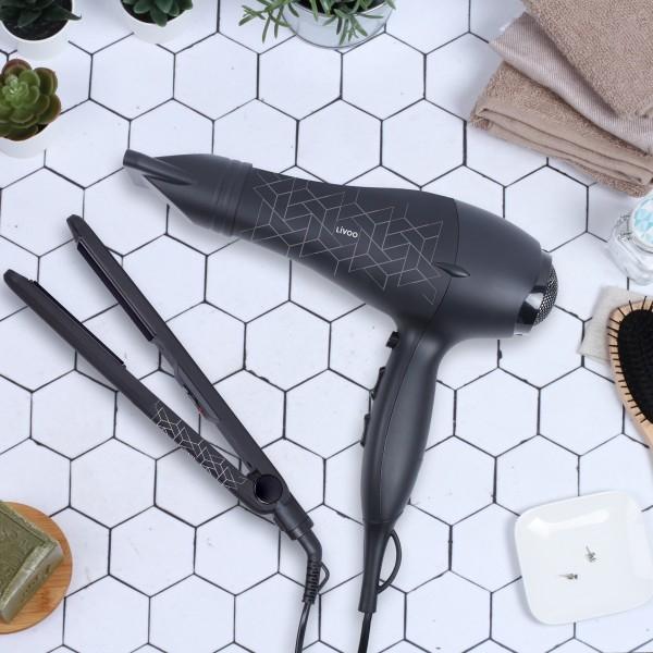 Image du produit Livoo Set de coiffure sèche-cheveux lisseur (Fer plat)