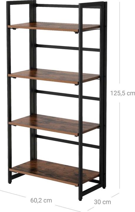 Actual product image Vasagle industrial shelf (30 x 60 x 126 cm)