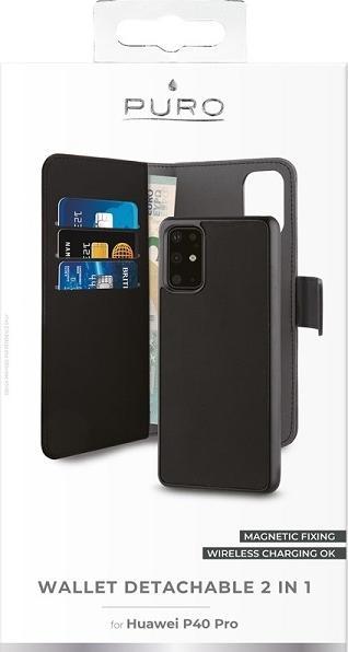 Productafbeelding Puro Portemonnee - hoesje voor Huawei P40 Pro, zwart (Huawei P40 Pro)