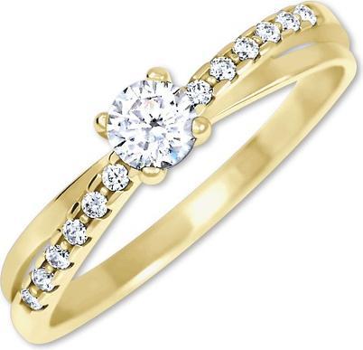 Brilio - Charming ring with gold crystals 229 001 00810 - Circuit: 52 mm (52)