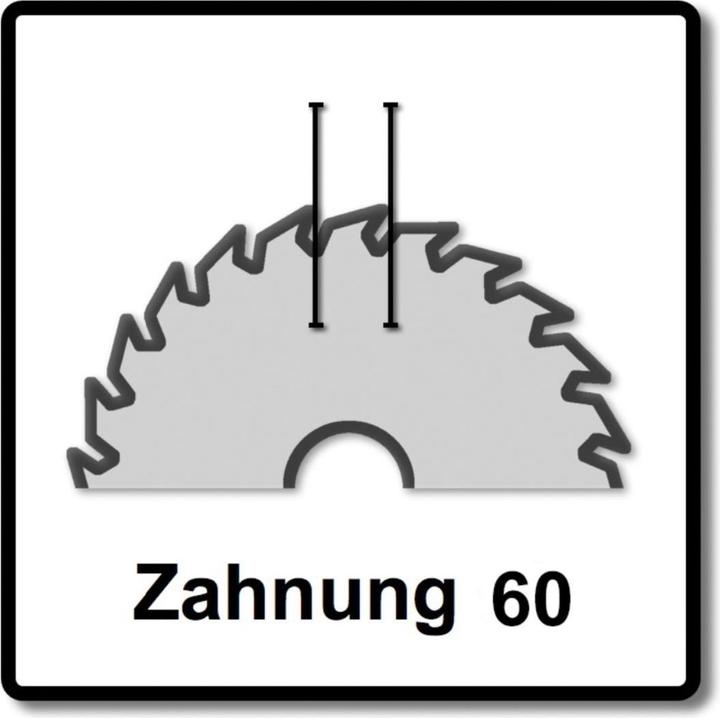 Produktbild Festool Universal Sägeblatt W60 260 x 2,5 x 30 mm 3 Stück ( 3x 494604 ) für Kapp Zugsäge KS 120 und