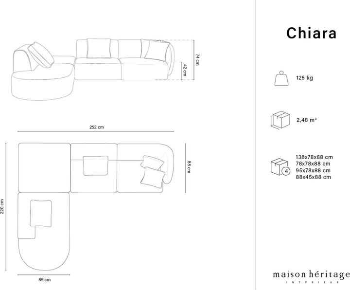 Image du produit Maison Heritage Chiara (Canapé d'angle)