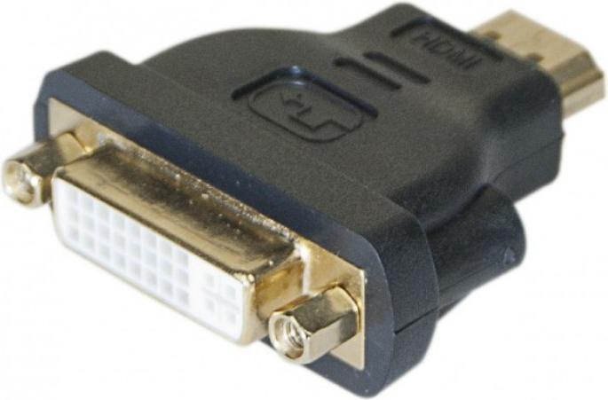 Actual product image Exertis Connect HDMI/DVI adapter, HDMI St. A / 24+5pin DVI-I Bu. Adapter for connecting DVI cables to devices with (HDMI, DVI)