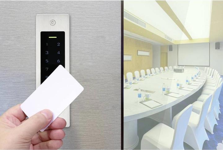 Actual product image Sygonix SY-5231014 Fingerprint/RFID access system flush-mounted 12 V/DC, 18 V/DC IP (Fingerprint, Key card)