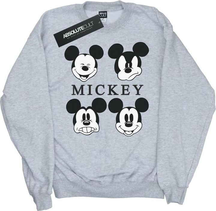 Actual product image Disney Girls Mickey Mouse Four Heads Sweatshirt (128)