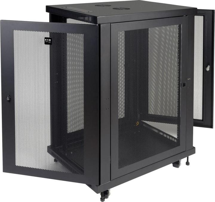 Actual product image Eaton SmartRack 18U Mid-Depth Half-Height Rack Enclosure (18 RU, 19 inch rack)