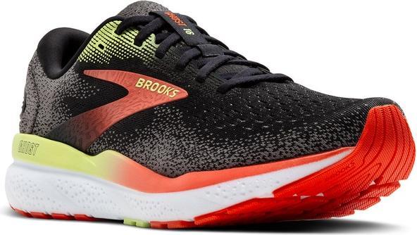 Immagine prodotto Brooks Running Brooks Ghost 16 Laufschuhe Nero / Rosso Mandarino / Verde Herren (45)