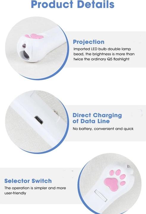 Actual product image 5 in 1 laser pointer LED torch presentation cat toy laser light