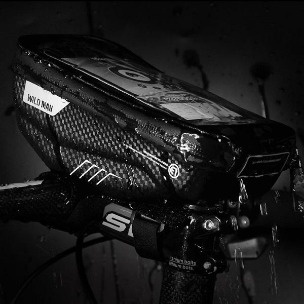 Immagine prodotto Wildman Etui/uchwyt rowerowy S E1 sakwa na ramę czarna/nero (1 l, Borsa portapacchi)
