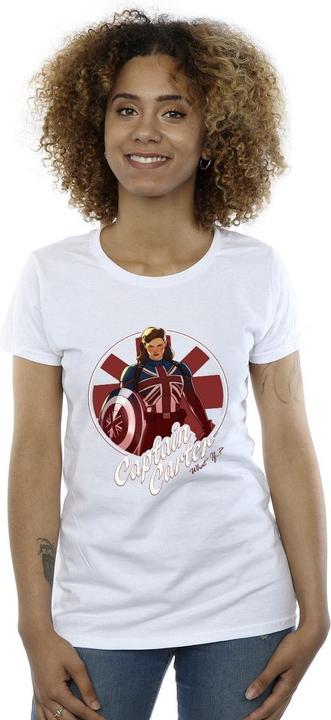 Actual product image Womens/Ladies What If Captain Carter Cotton T-Shirt (XL)