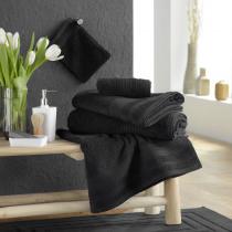 Image du produit Douceur D'intérieur serviette de toilette, noir, 50 x 90 cm, éponge un (50 x 90 cm)