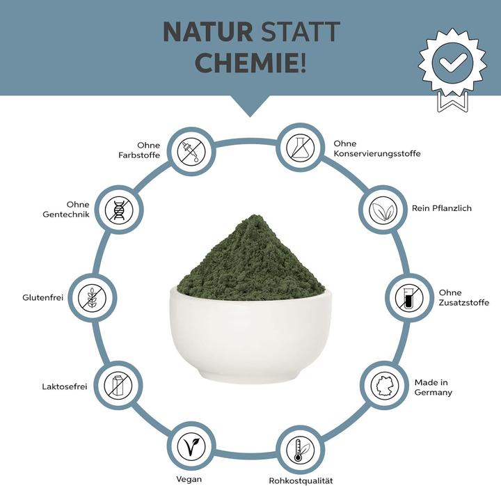Produktbild Eltabia Bio Spirulina Pulver | Premium Rohkost-Qualität (Pulver, 100 g)