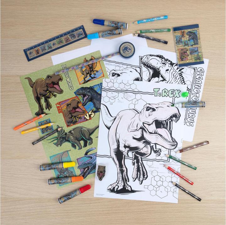 Actual product image Undercover Jurassic World 35-piece colouring set