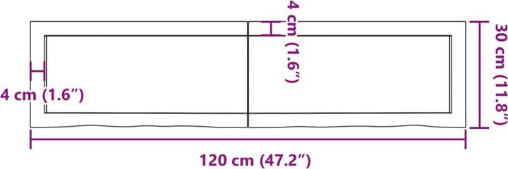 Actual product image VidaXL Emerald (120 x 30 x 6 cm)