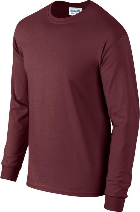 Actual product image Gildan Unisex Adult Ultra Plain Cotton Long-Sleeved T-Shirt (S)
