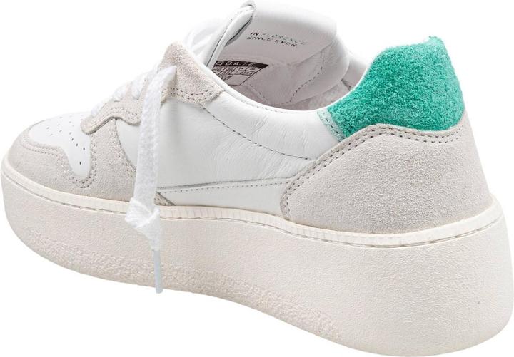 Produktbild D.a.t.e. D.a.t.e sneakers court platform in leather and suede white and green (42)