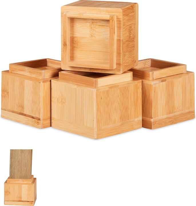 Immagine prodotto Relaxdays Set di 4 Rialzi per Mobili, Sedie