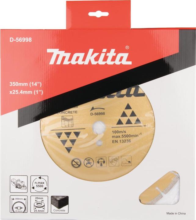 Produktbild Makita D-56998 Dem. Scheibe für Beton 350/25,4 mm Standardklasse