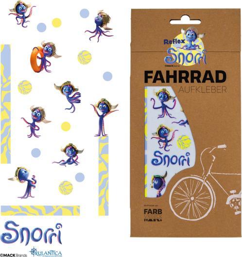 Immagine prodotto Farbviereck Adesivi riflettenti con i motivi di Snorri Europapark