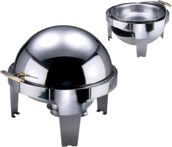 Image du produit Contacto Chafing Dish rond 6.8lt, Rolltop incl. plaque chauffante