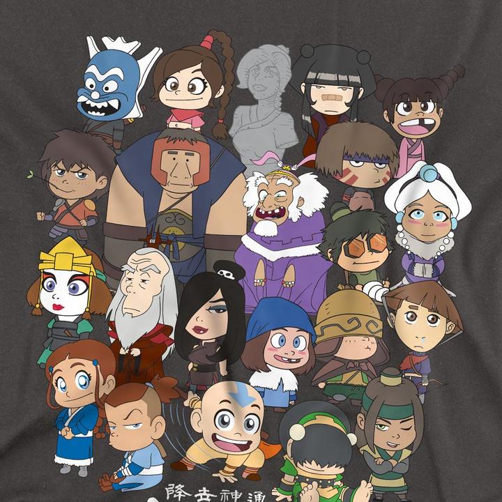 Immagine prodotto Avatar: The Last Airbender Maglietta Gruppo Chibi Adulto Unisex (XL)