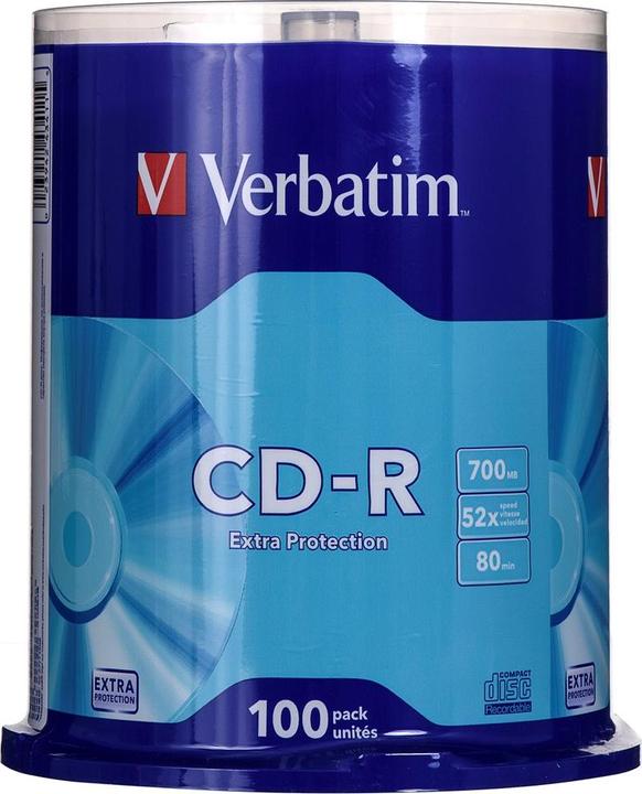 Actual product image Verbatim CD-R 52x, 700MB, 100 spindle (100 x)