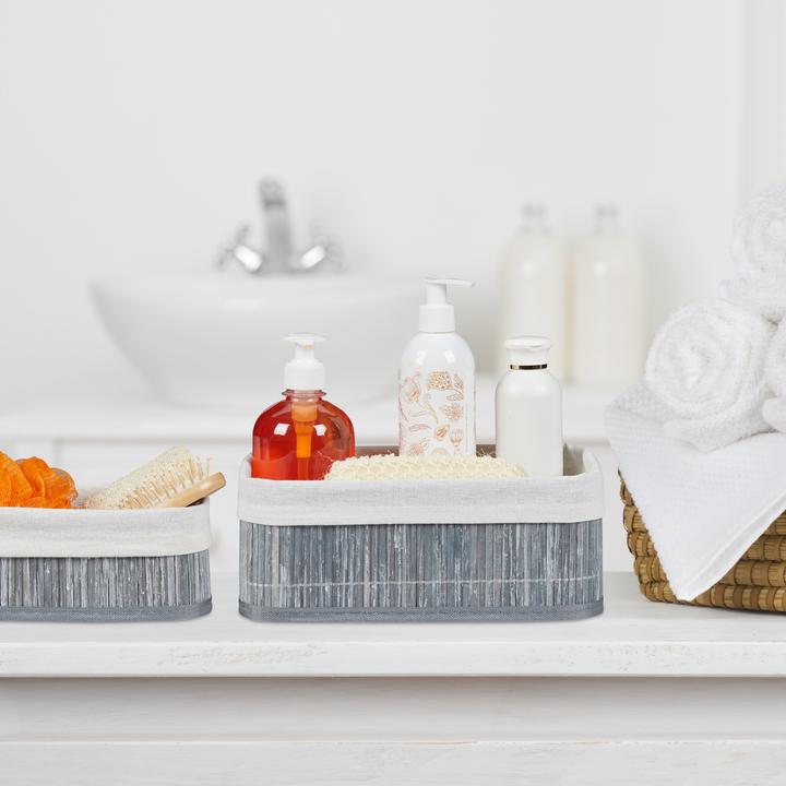 Actual product image Relaxdays Bathroom Storage Basket Set (3 x, 30 x 20 x 12.5 cm)