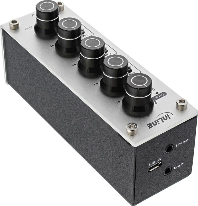 Produktbild InLine AmpEQ mobile (Klangregelung, Gain-Schalter, USB-DAC, Display, Mikrofon)