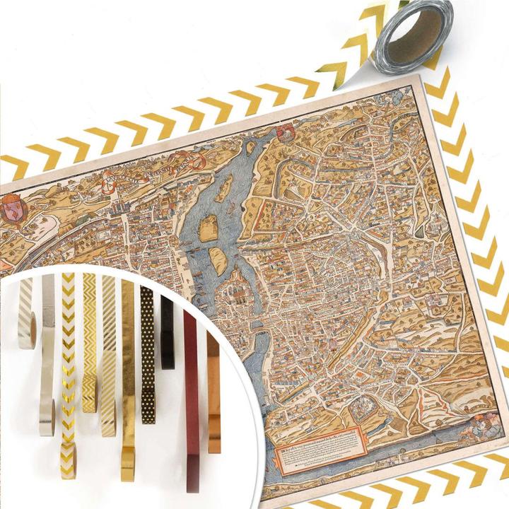 Actual product image Trenddeko Historical map of Paris (75 x 50 cm)