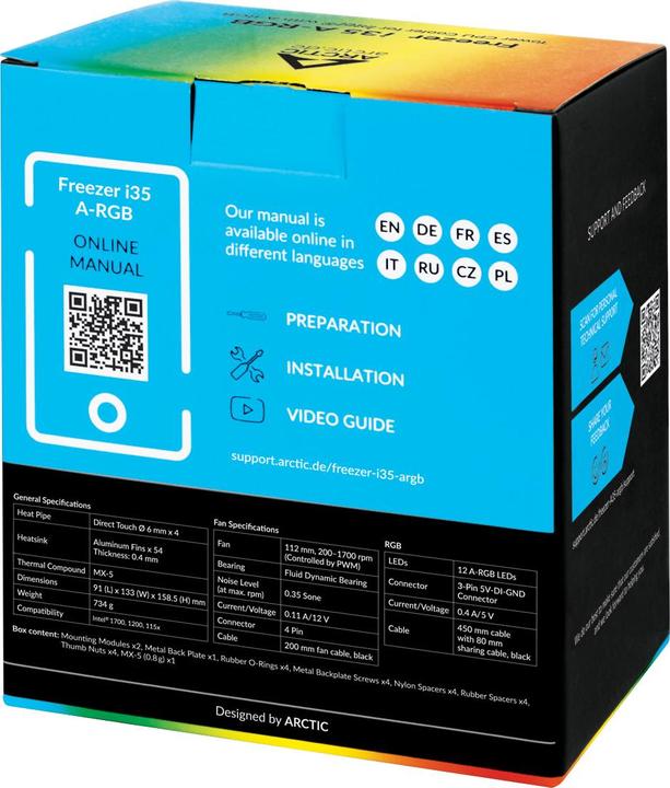 Produktbild Arctic Freezer i35 ARGB (1585 mm)