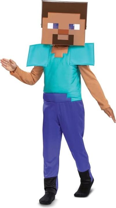 Actual product image Jakks Pacific Disguise - Minecraft Costume - Steve (128 cm) (128, 134, 125 C, 130 C)
