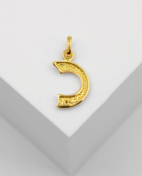 Actual product image Muau Letter (750, White gold, 18 K yellow gold)