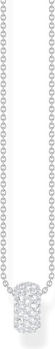 Actual product image Thomas Sabo Ring-shaped necklace and pendant with white stones (925 silver, 40 - 45 cm)