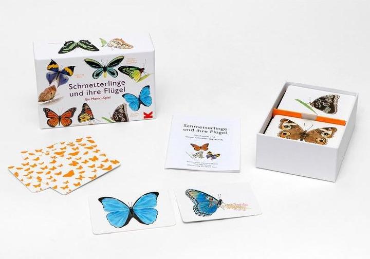 Produktbild 441302 - Schmetterlinge und ihre Flügel - Memo, 2 Spieler, ab 6 Jahren (DE-Ausgabe) (Deutsch)