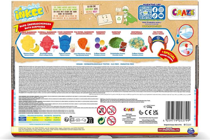 Immagine prodotto Craze Scatola a sorpresa Inkee Paw Patrol (Bombe da bagno)
