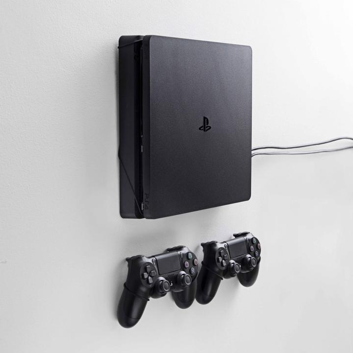 Immagine prodotto Floating Grip Supporto da parete per Playstation 4 Slim e controller - Bundle (nero) (PS4)