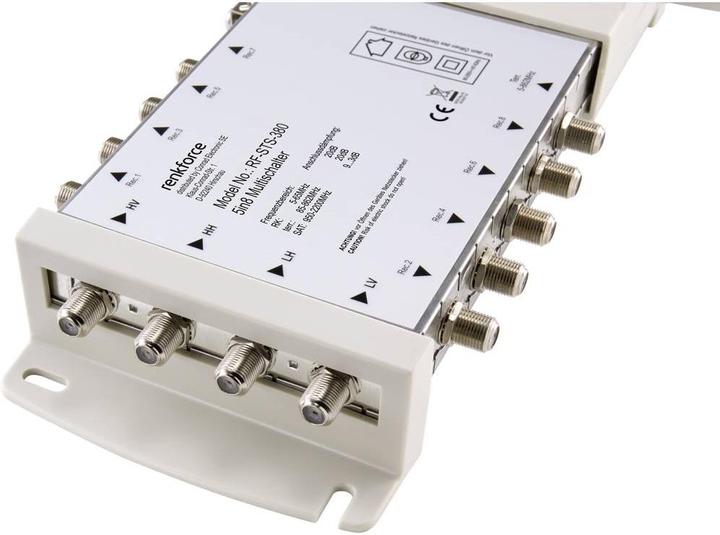 Produktbild Renkforce RF-STS-380 SAT Multischalter Eingänge (Multischalter): 5 (4 SAT/1 terrestrisch) Teilnehmer-Anzahl: 8 (Multischalter)