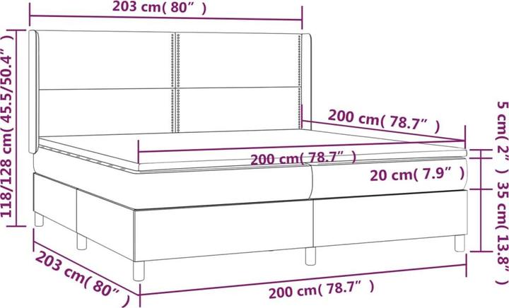 Produktbild VidaXL Fiorenzo (100 x 200 cm, 200 x 200 cm)