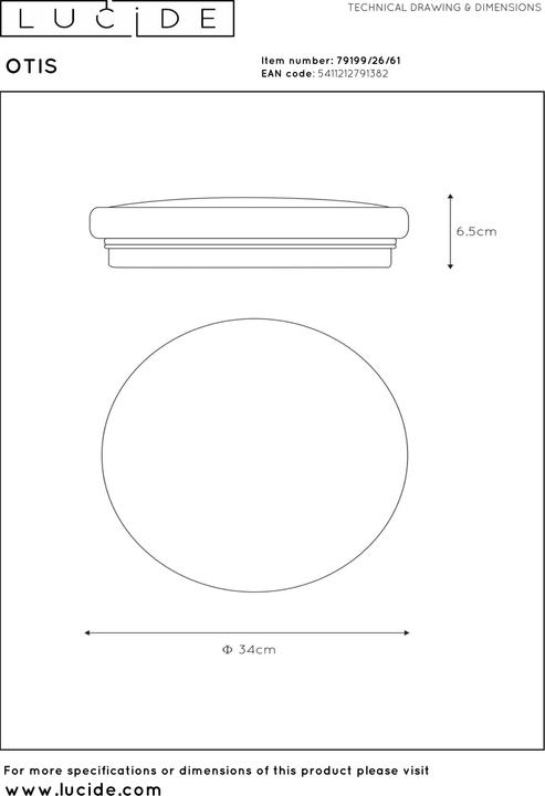 Actual product image Lucide Otis (1600 lm)