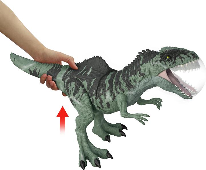 Actual product image Jurassic World Dominion Strike ‘N Roar Giganotosaurus Chomp Roar