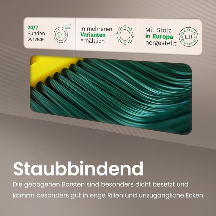 Image du produit Novaliv 2X Premium Krallenbesen mit Stiel 30cm, Spezialbesen gebogenen Borsten Kunststoffkopf -Ideal (1 pcs)