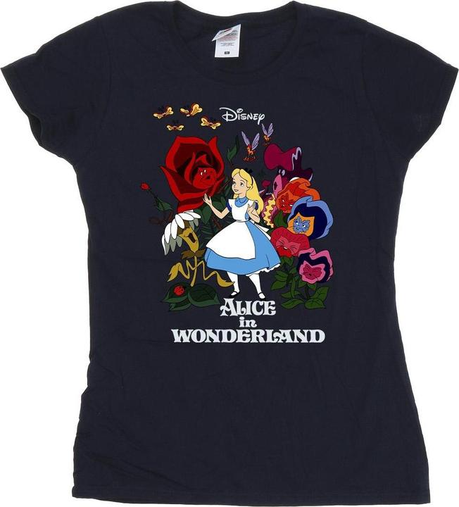 Immagine prodotto Disney Alice In Wonderland Flowers Maglietta Donna (M)