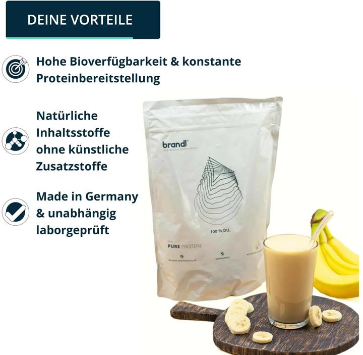 Produktbild Brandl-Nutrition Pure Protein Vegan (Banane, 1 Stk., 1000 g)